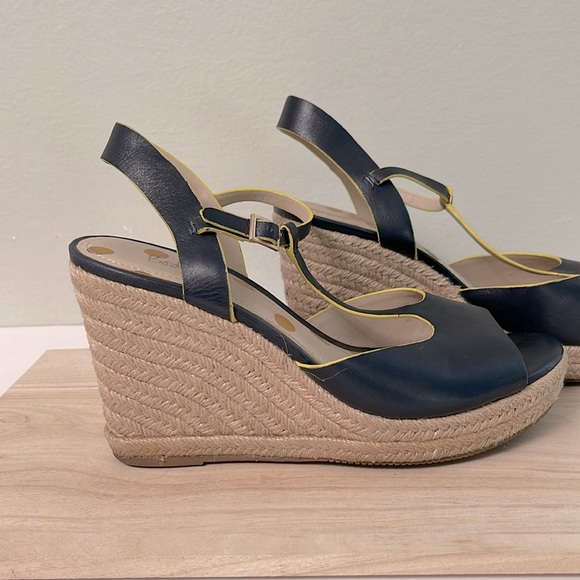 Boden Carrie Espadrille Wedge, Dark Navy Sz 40 - Picture 3 of 16